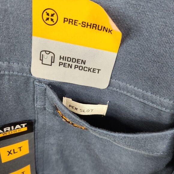 NEW Ariat Mens Rebar Cotton Strong Dually Long Sleeve Work Shirt XLT - Picture 8 of 9